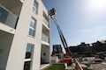 Feuerwehrübung am 18. Mai 2018, Residenz Bollwark in Olpenitz-Hafen, Ostsee