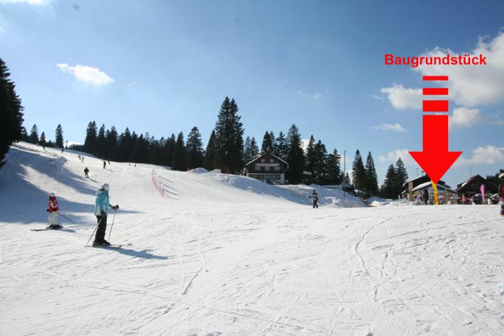 Baugrundstück der Ferienresidenz Grafenmatt im Schwarzwald auf dem Feldberg