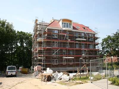 Bautenstand 2. Bauabschnitt Residenz Hohe Lithin Cuxhaven an der Nordsee