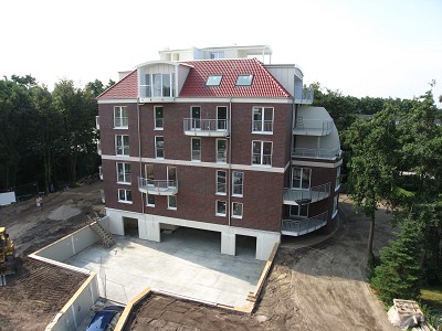 Bautenstand 2. Bauabschnitt Residenz Hohe Lithin Cuxhaven an der Nordsee