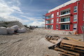Bautenstand am 7. September 2019, Residenz Bollwark in Olpenitz-Hafen, Ostsee