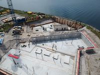 Bautenstand am 24.Juni 2021, 3. und 4. Bauabschnitt der Residenz Bollwark in Olpenitz-Hafen, Ostsee