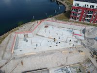 Bautenstand am 24.Juni 2021, 3. und 4. Bauabschnitt der Residenz Bollwark in Olpenitz-Hafen, Ostsee
