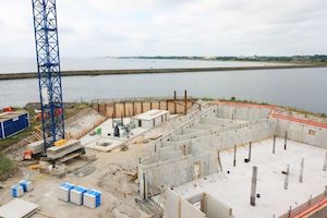 Bautenstand am 27.Juni 2021, 3. und 4. Bauabschnitt der Residenz Bollwark in Olpenitz-Hafen, Ostsee
