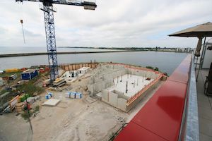 Bautenstand am 27.Juni 2021, 3. und 4. Bauabschnitt der Residenz Bollwark in Olpenitz-Hafen, Ostsee