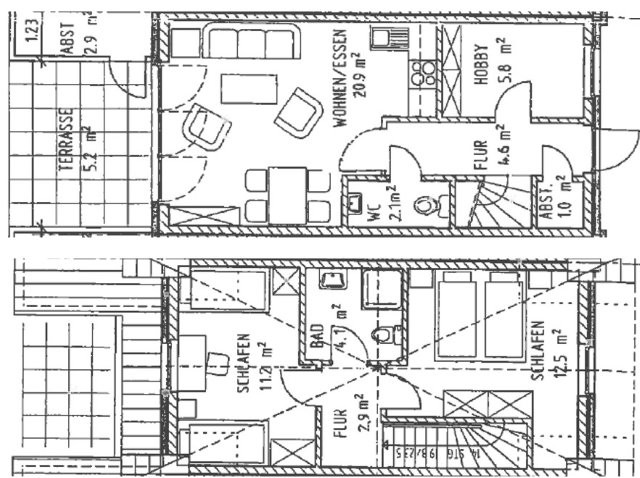 Grundriss des Objektes